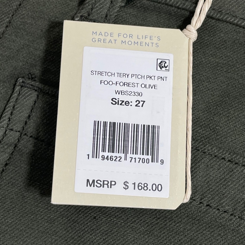 NWT Faherty Stretch Terry Patch Pocket Pant - For… - image 5